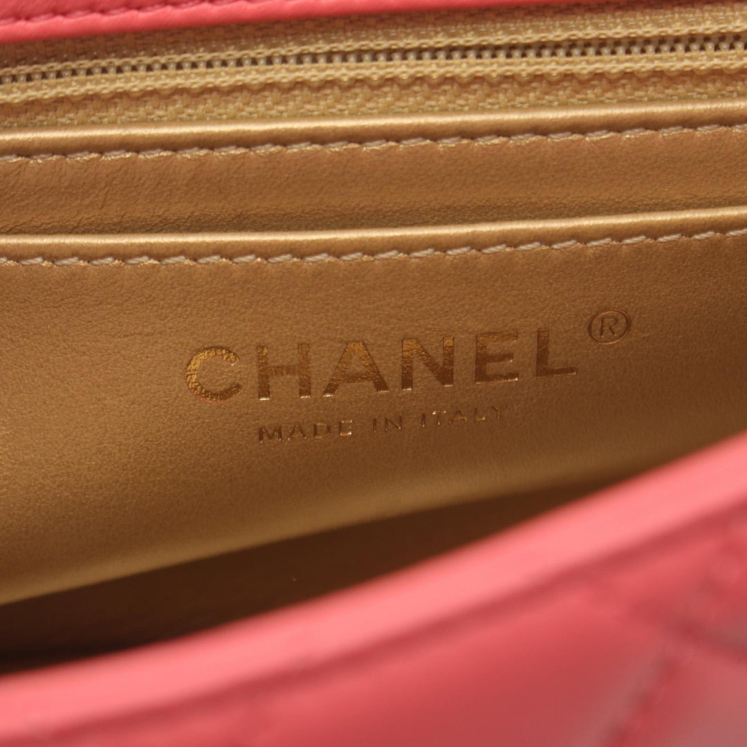 Top Quality Chanel Lambskin Matelasse Shoulder Bag Pink