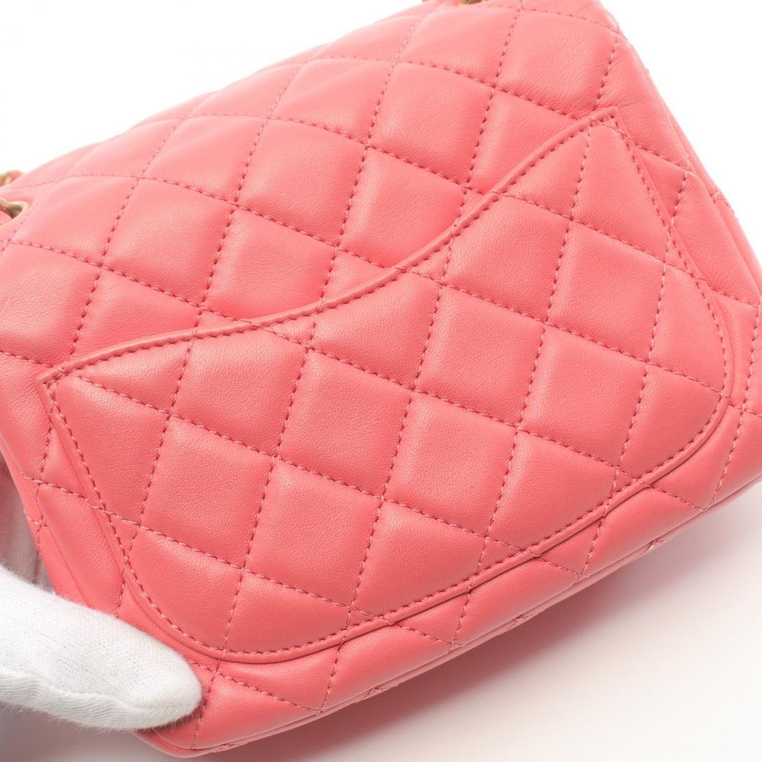Top Quality Chanel Lambskin Matelasse Shoulder Bag Pink