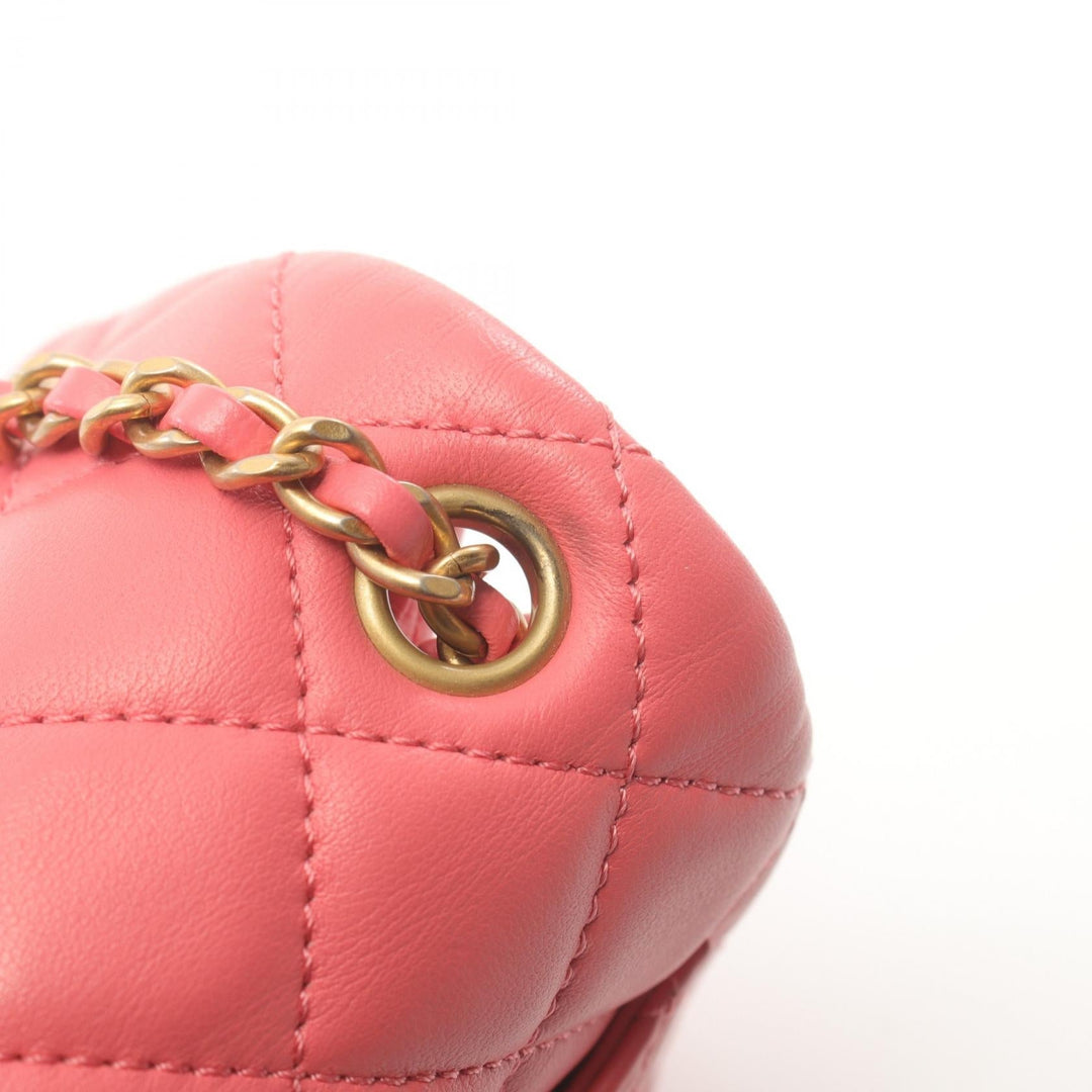 Top Quality Chanel Lambskin Matelasse Shoulder Bag Pink
