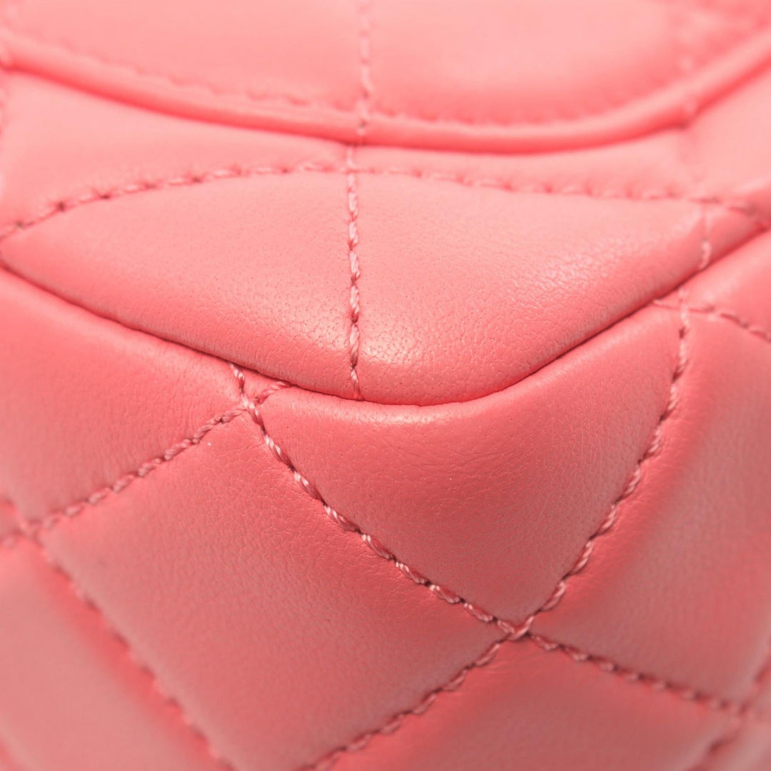 Top Quality Chanel Lambskin Matelasse Shoulder Bag Pink