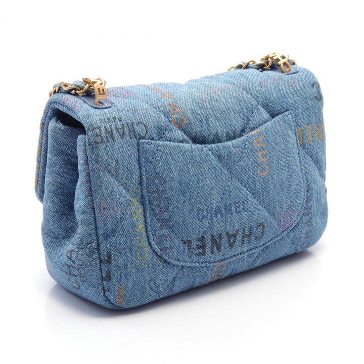 Top Quality Chanel Denim Matelasse Small Flap Shoulder Bag
