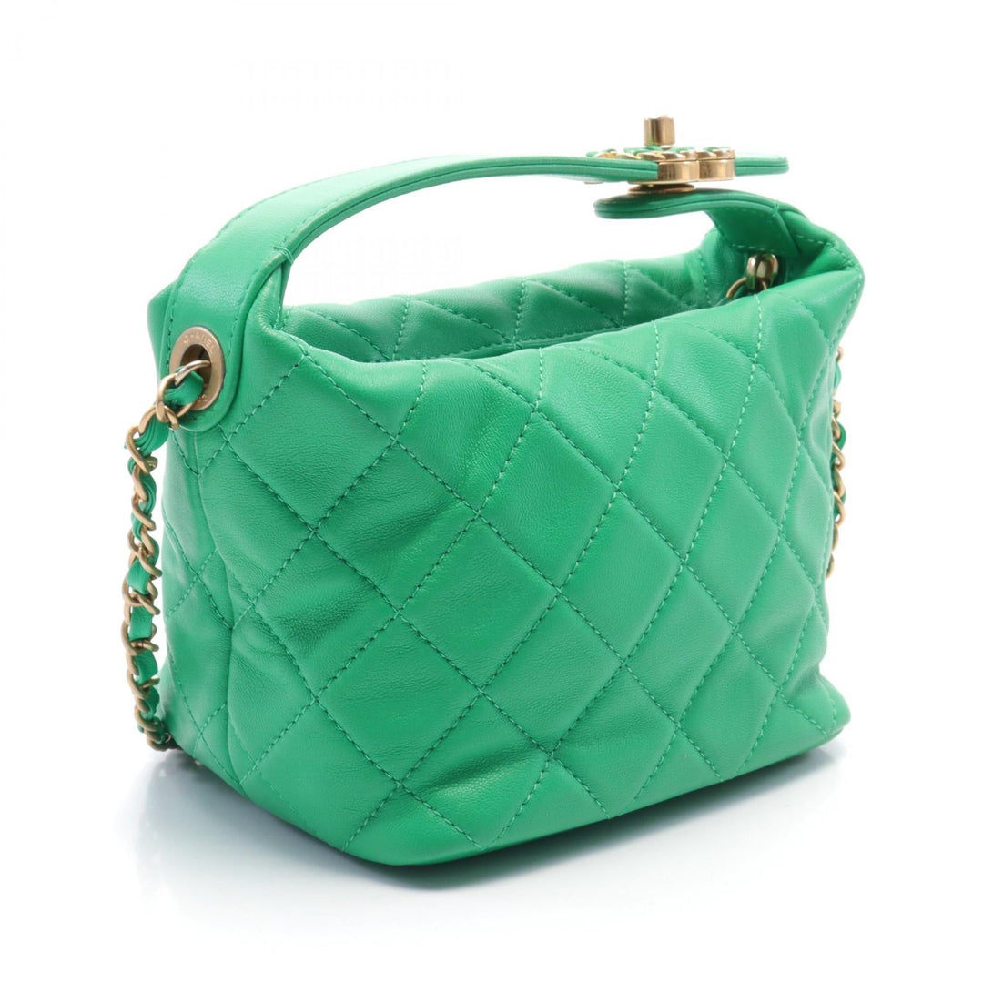 Top Quality Chanel 19 Matelasse Small Hobo Bag Green