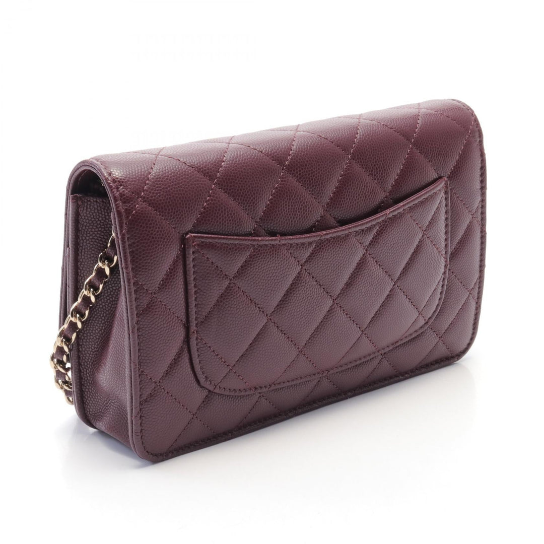 Top Quality Chanel Matelasse Leather Shoulder Bag Bordeaux