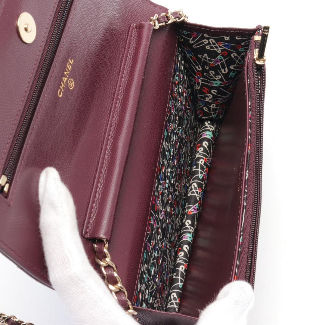 Top Quality Chanel Matelasse Leather Shoulder Bag Bordeaux