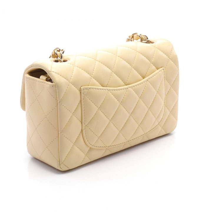 Top Quality Chanel Mini Matelasse Leather Shoulder Bag Yellow