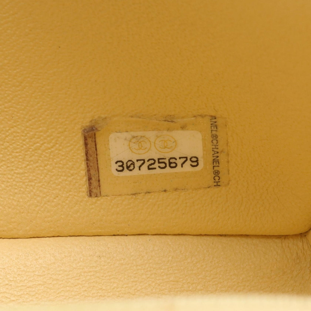 Top Quality Chanel Mini Matelasse Leather Shoulder Bag Yellow