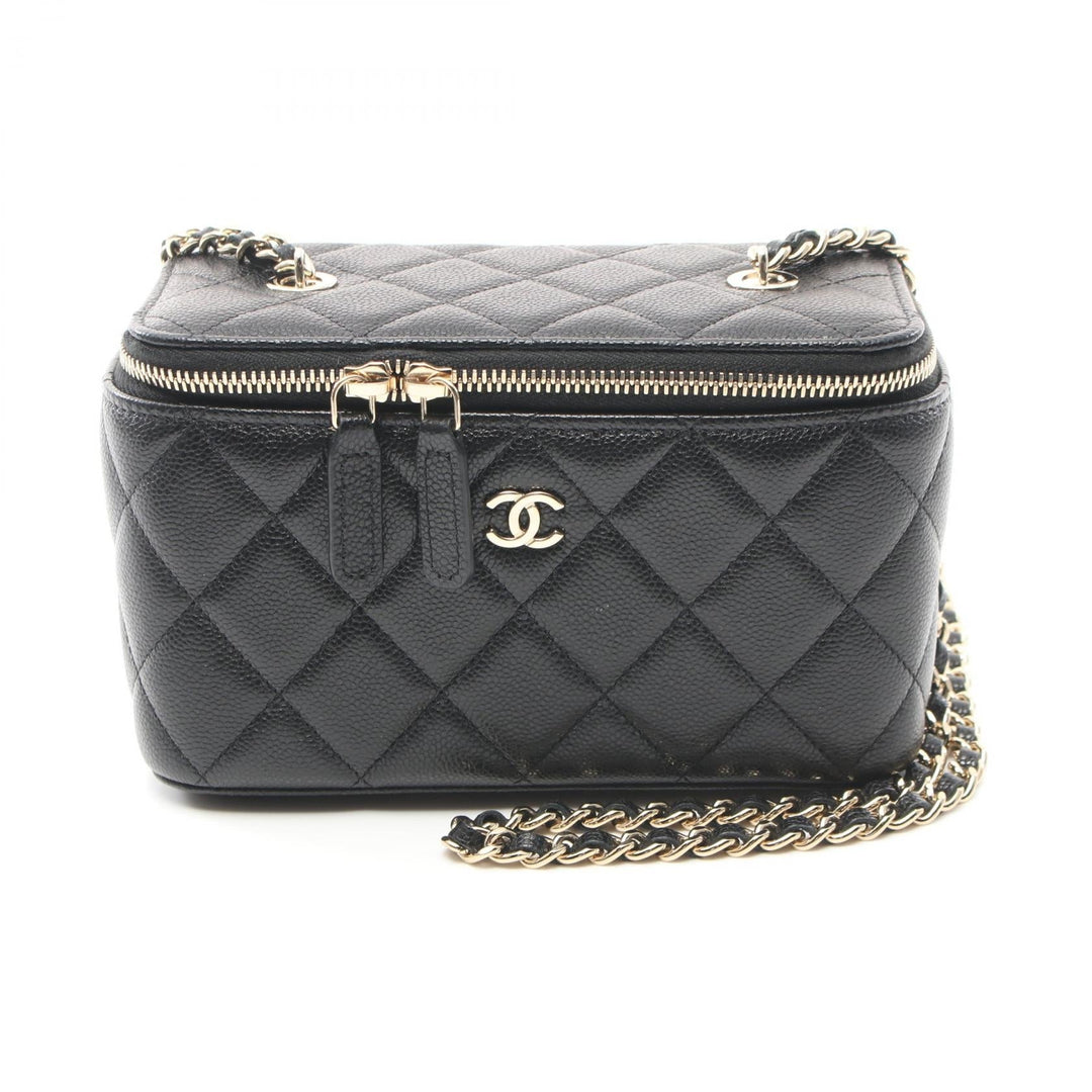 Top Quality Chanel Matelasse Small Vanity Shoulder Bag Black