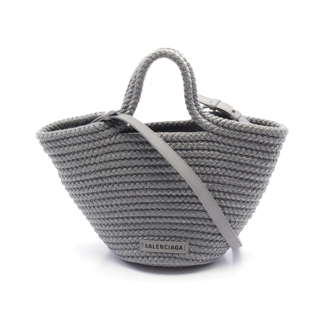 Top Quality Balenciaga Ibiza Small Basket Handbag Nylon Leather