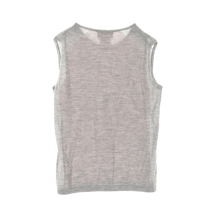 Top Quality Chanel Cashmere Silk Knit Top Gray