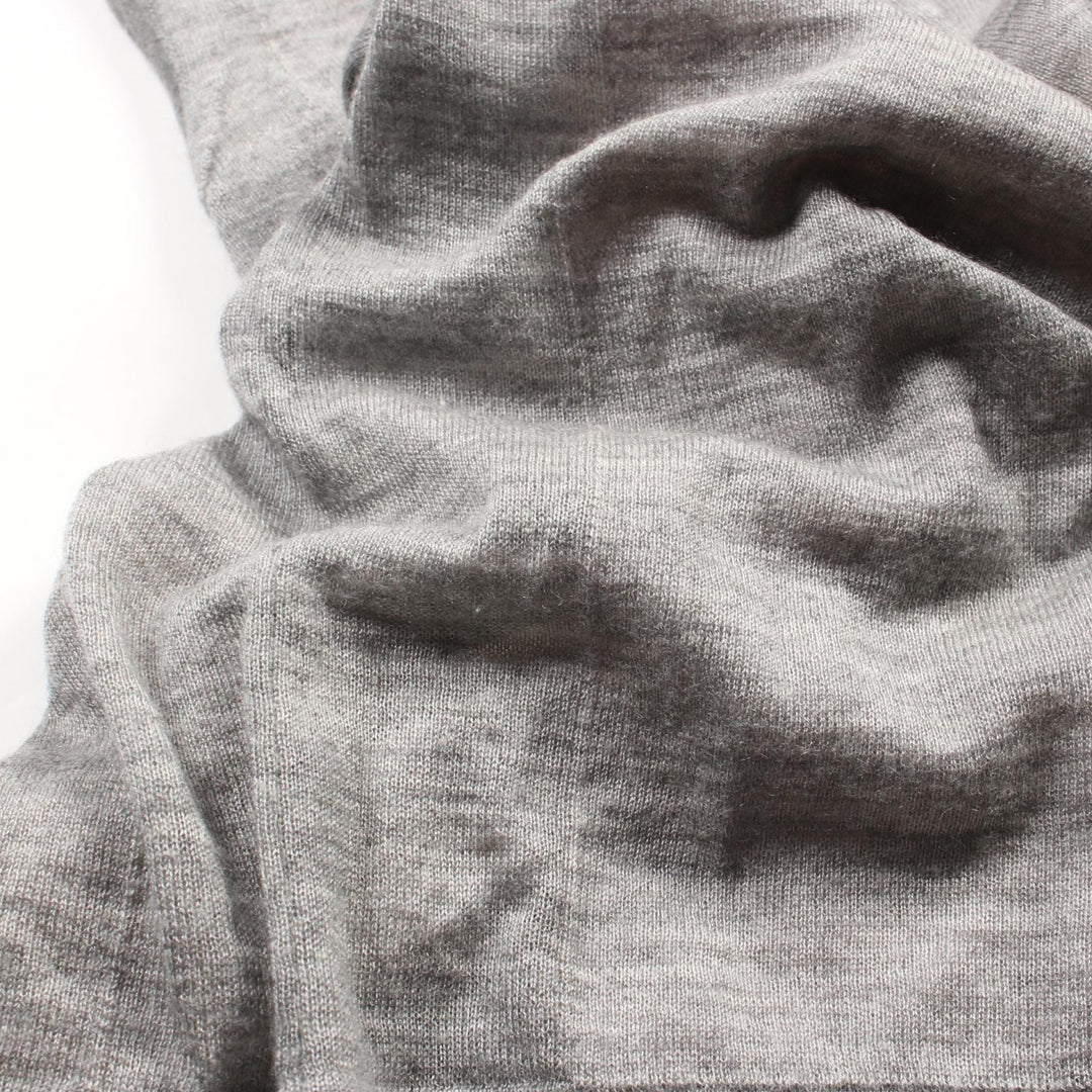 Top Quality Chanel Cashmere Silk Knit Top Gray