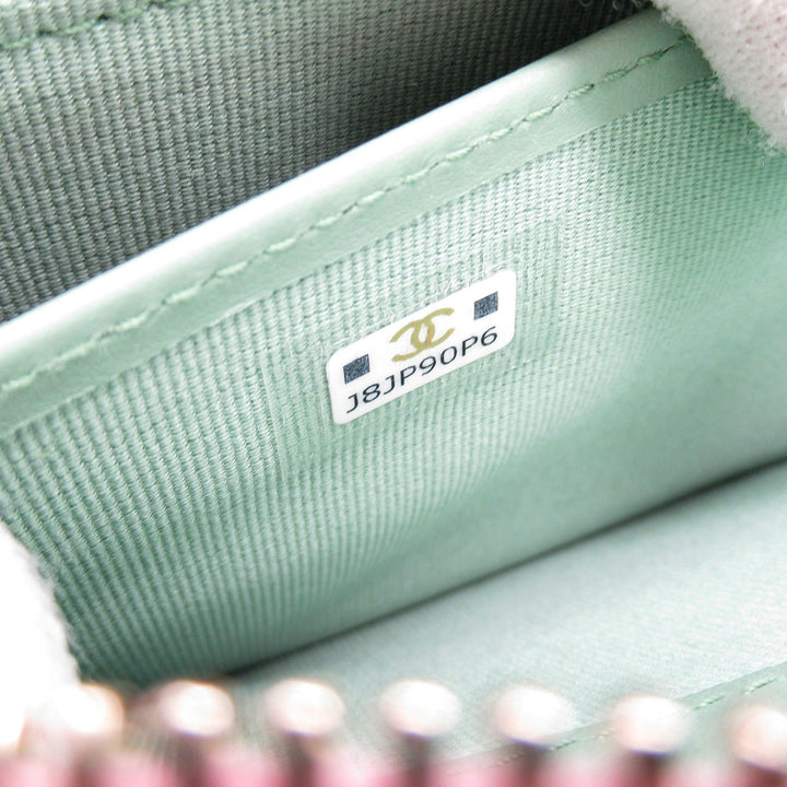 Top Quality Chanel Matelasse Leather Long Wallet Pink