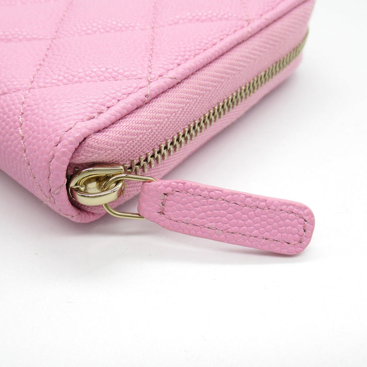 Top Quality Chanel Matelasse Leather Long Wallet Pink