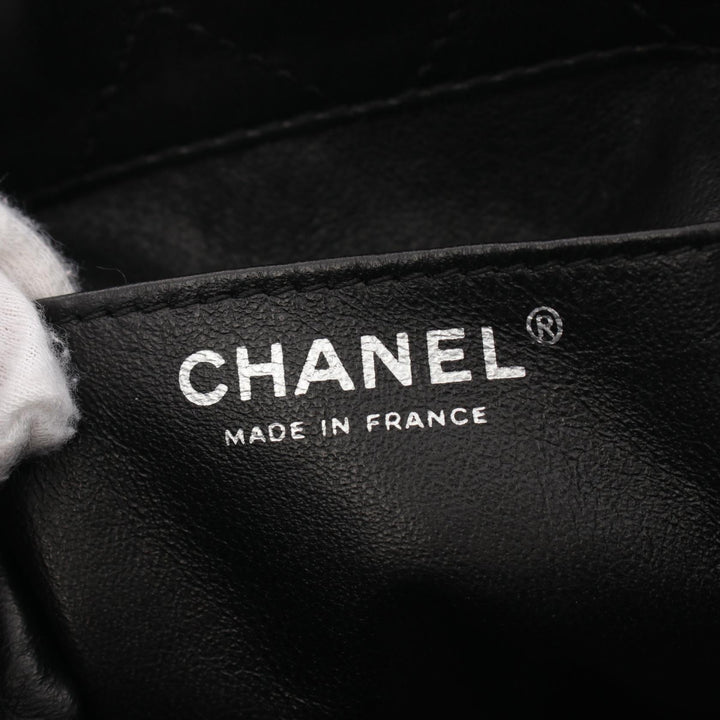 Top Quality Chanel Leather Matelasse Shoulder Bag Black/White