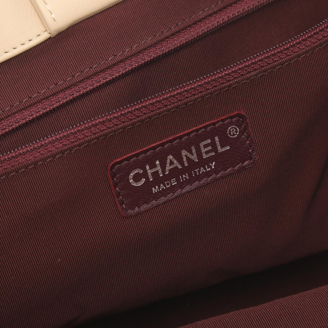 Top Quality Chanel Gabrielle Leather Tote Bag Beige/Black