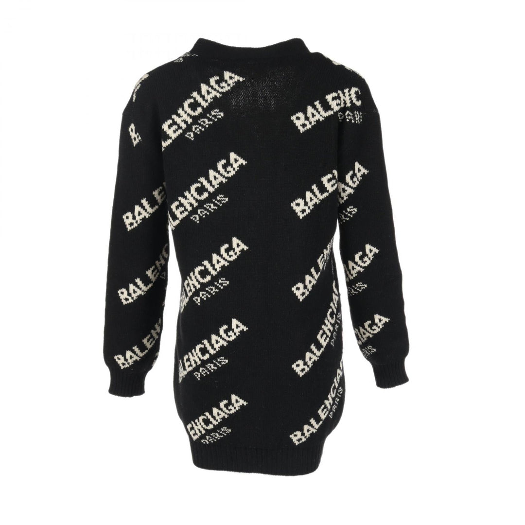 Top Quality Balenciaga Wool Camel Logo Cardigan
