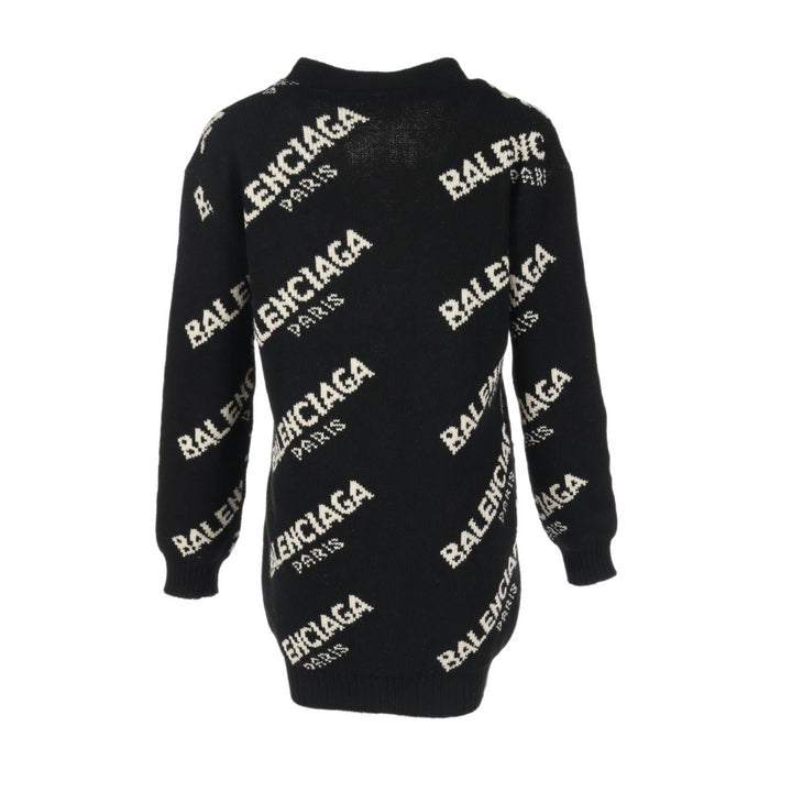 Top Quality Balenciaga Wool Camel Logo Cardigan