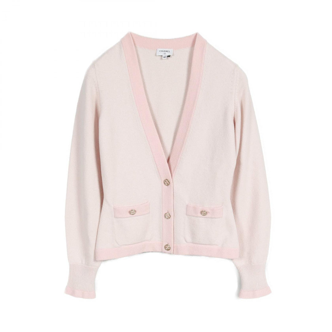 Top Quality Chanel Cashmere Cardigan Pink