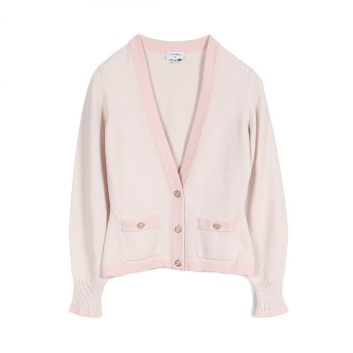Top Quality Chanel Cashmere Cardigan Pink