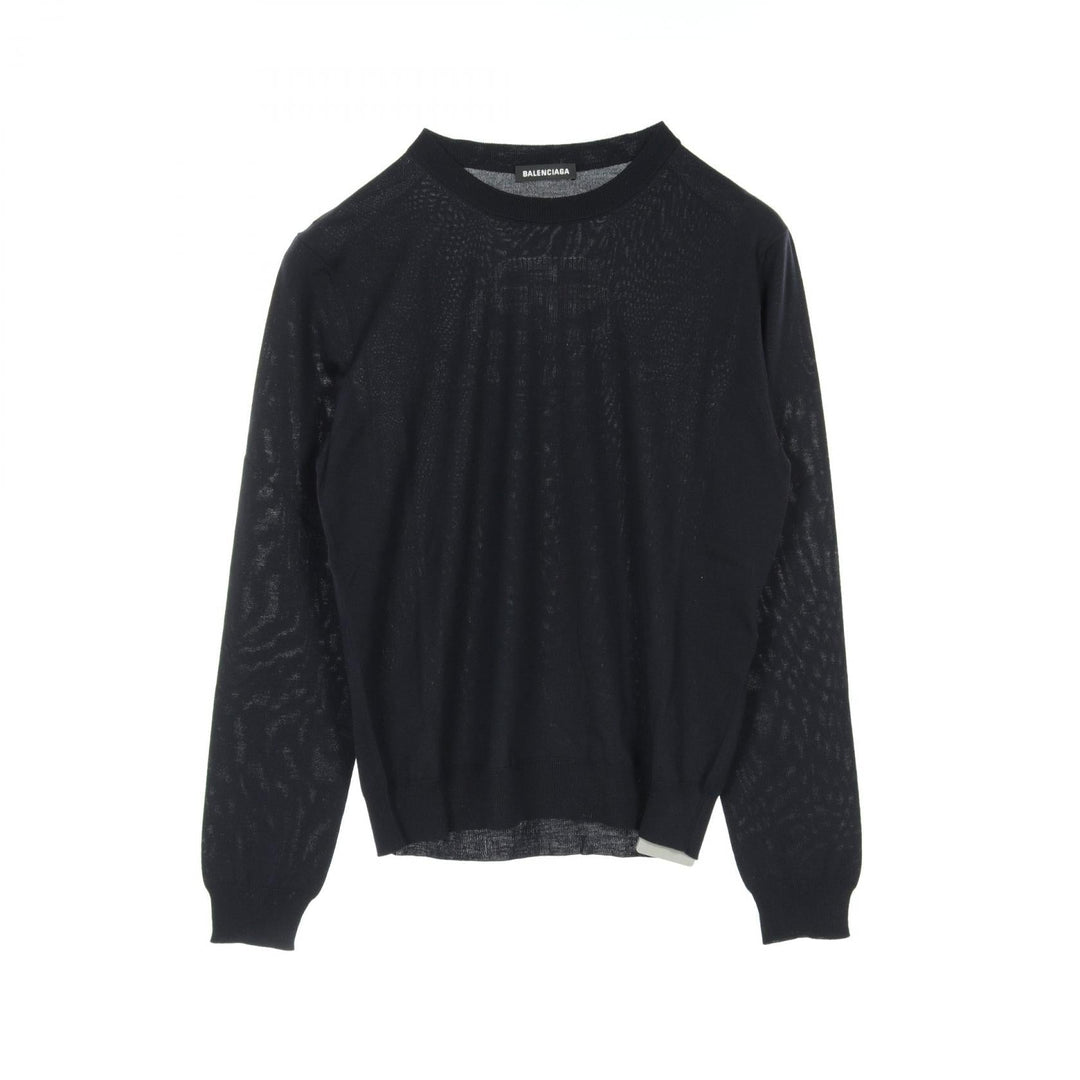 Top Quality Balenciaga Wool Knit Top Navy 583117
