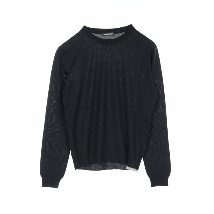 Top Quality Balenciaga Wool Knit Top Navy 583117