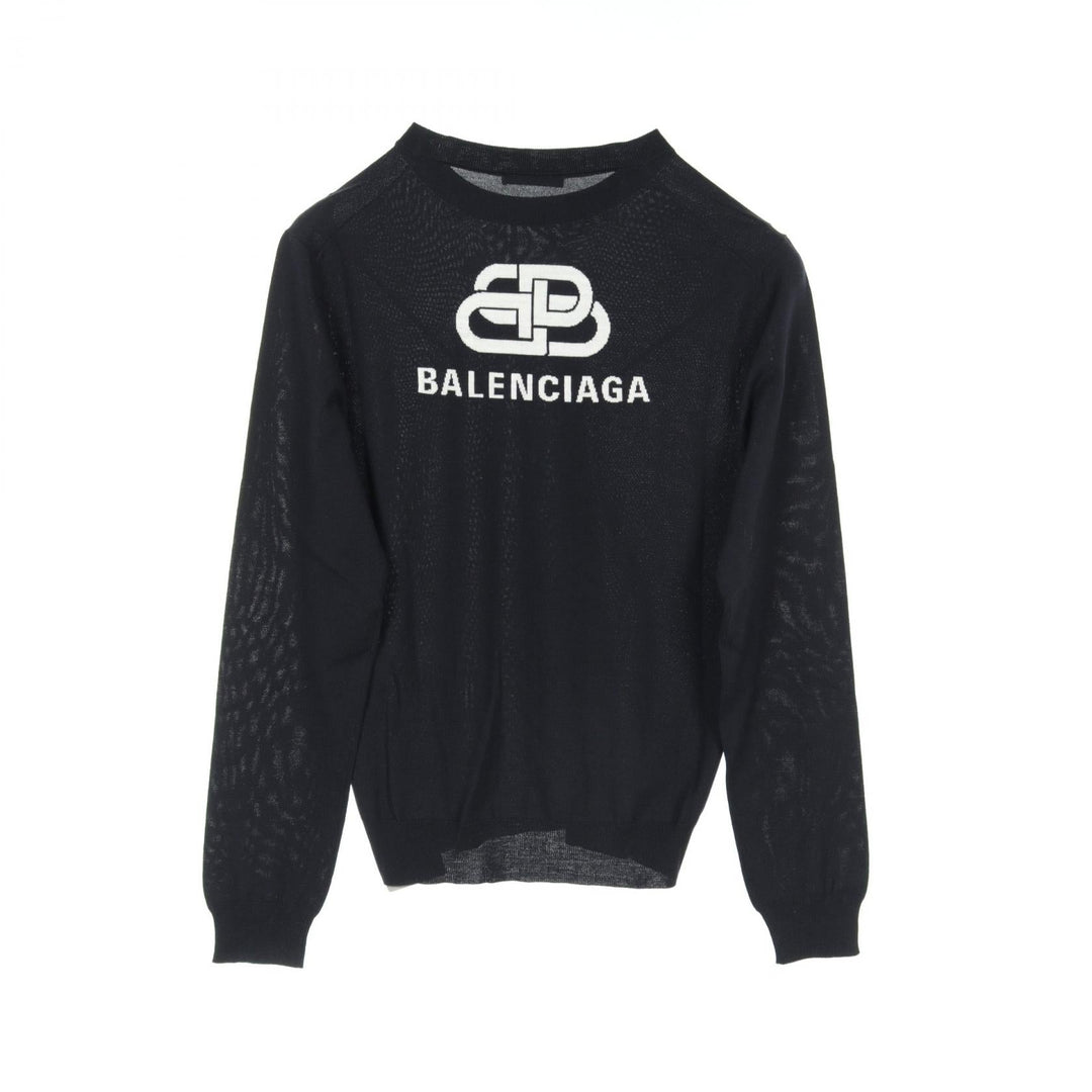Top Quality Balenciaga Wool Knit Top Navy 583117