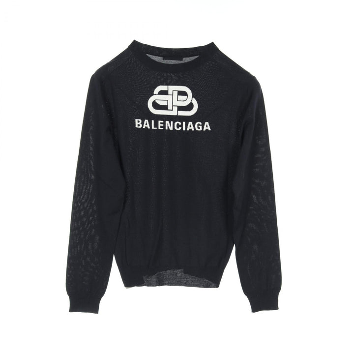 Top Quality Balenciaga Wool Knit Top Navy 583117