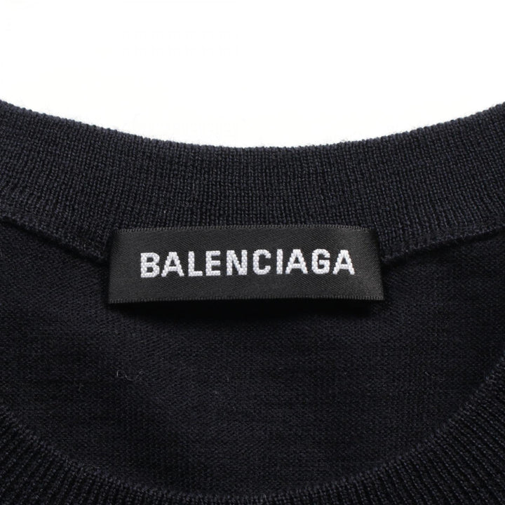 Top Quality Balenciaga Wool Knit Top Navy 583117