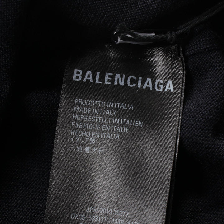 Top Quality Balenciaga Wool Knit Top Navy 583117