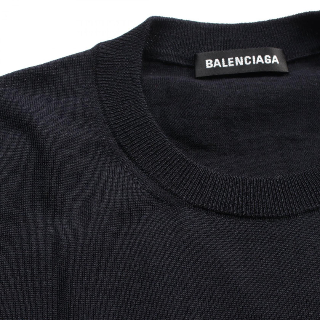 Top Quality Balenciaga Wool Knit Top Navy 583117