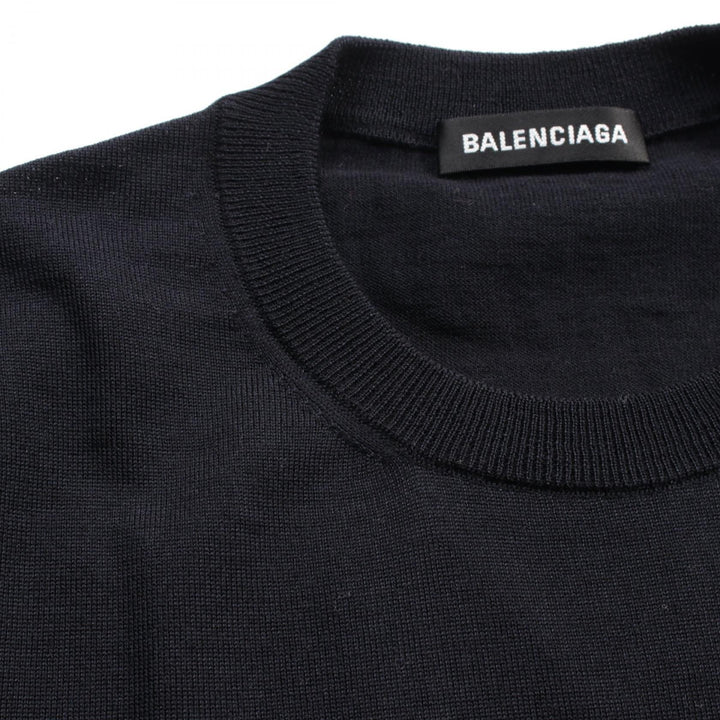 Top Quality Balenciaga Wool Knit Top Navy 583117