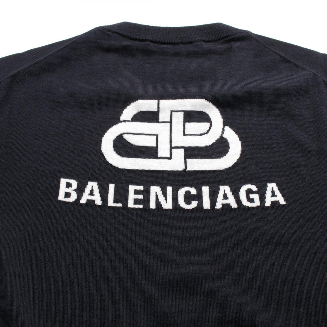 Top Quality Balenciaga Wool Knit Top Navy 583117
