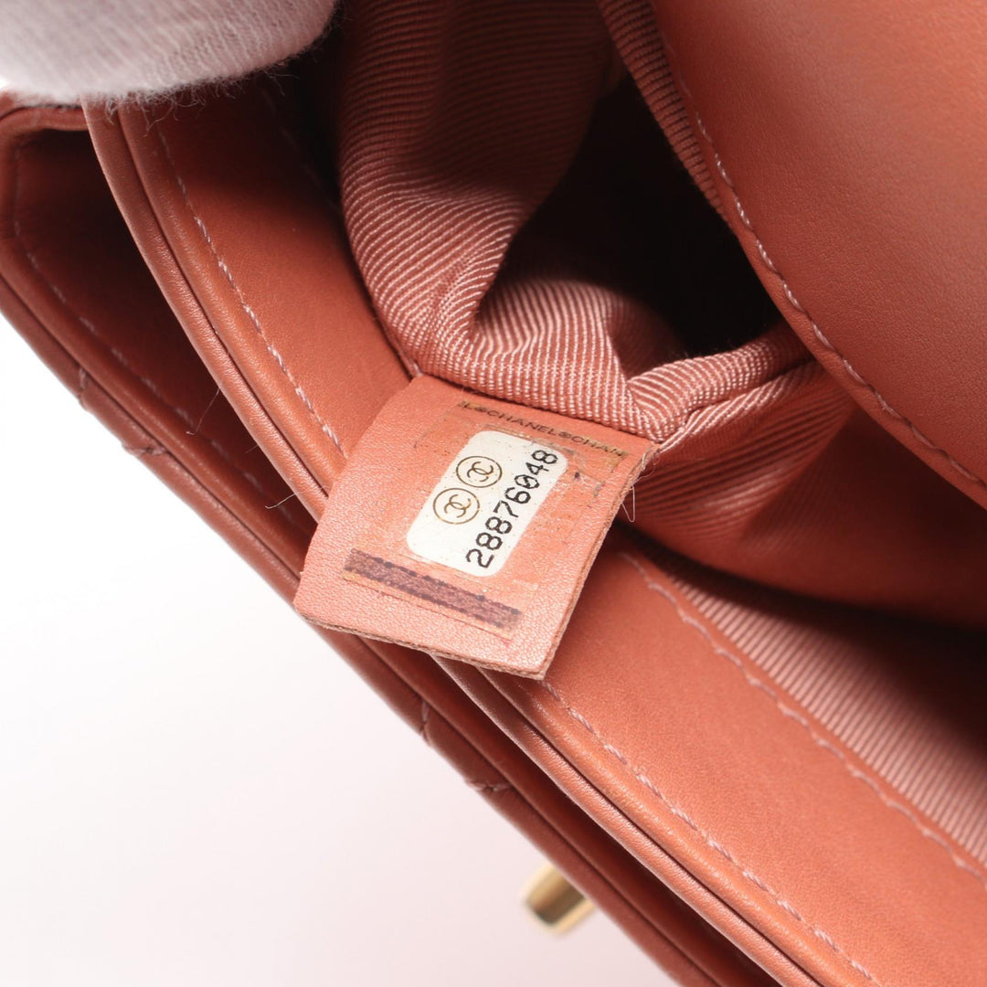 Top Quality Chanel Mini Matelasse Top Handle Shoulder Bag Pink
