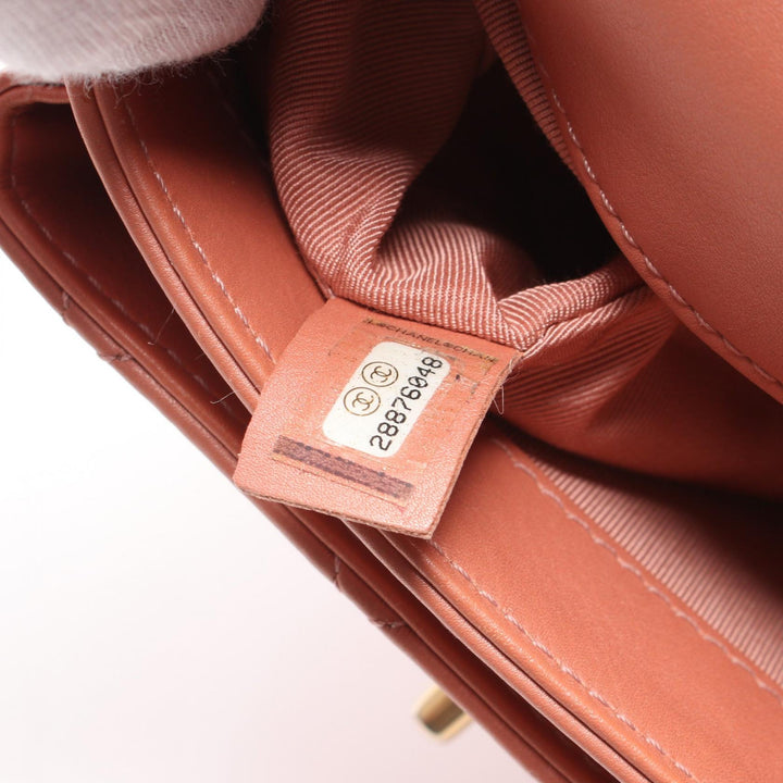 Top Quality Chanel Mini Matelasse Top Handle Shoulder Bag Pink