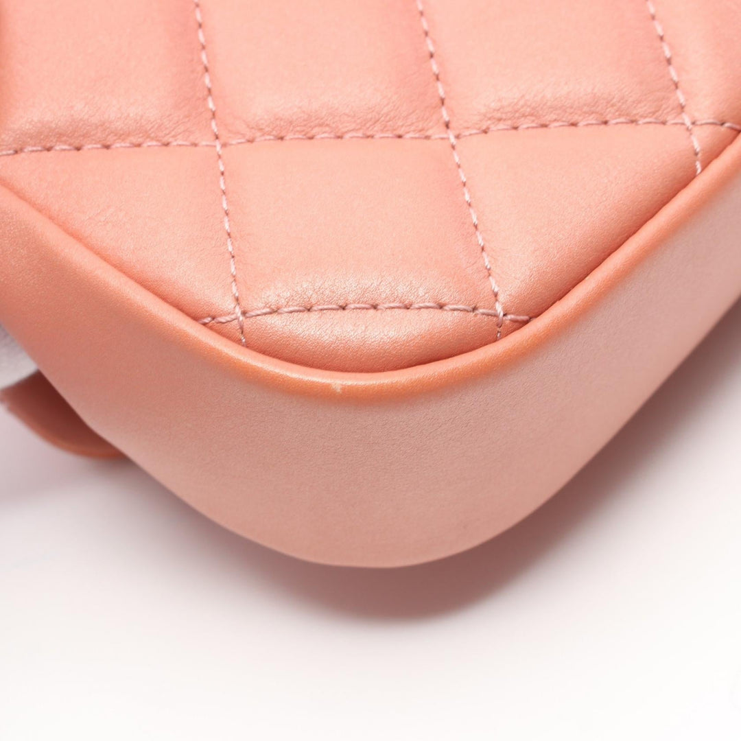 Top Quality Chanel Mini Matelasse Top Handle Shoulder Bag Pink