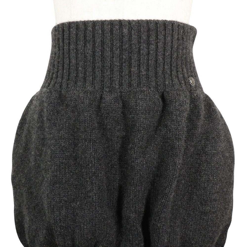 Chanel Cashmere Skirt Gray