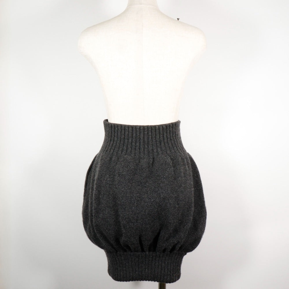 Chanel Cashmere Skirt Gray