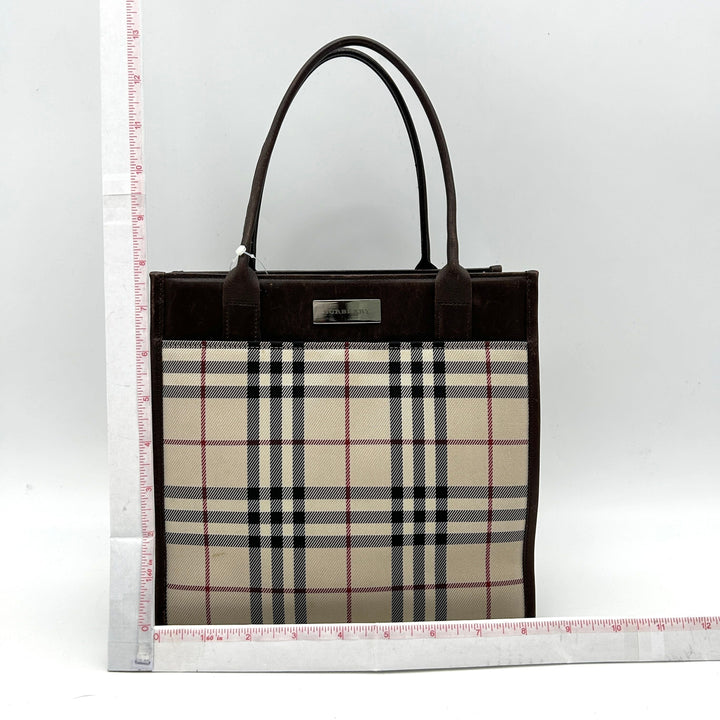Burberry Leather Trimmed PVC Handle Bag - Neutrals Handle Bags, Handbags bb5517bb