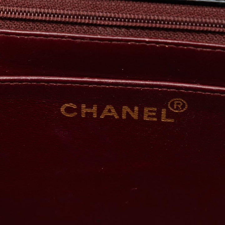 Top Quality Chanel Deca Matlasse 33 Single Flap Chain Shoulder Bag Black Lambskin