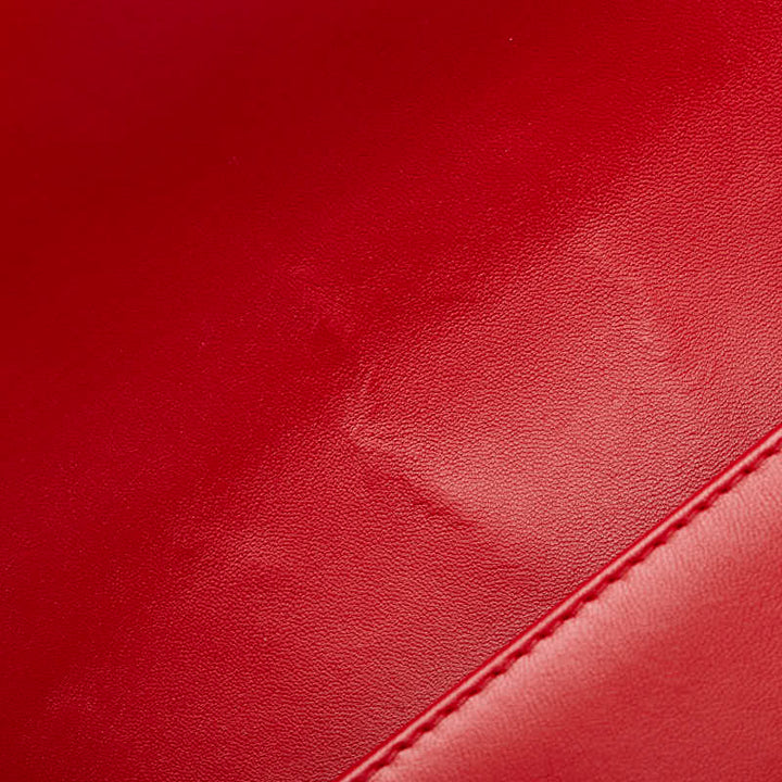 Top Quality Chanel Boy 25 Red Lambskin Chain Shoulder Bag