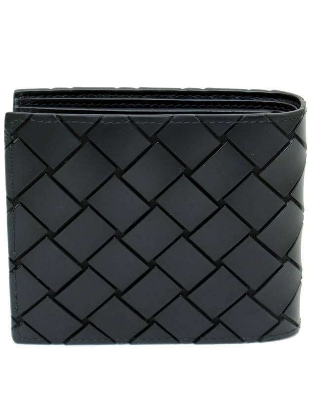 Bottega veneta Brand new almost 605721 Intrecciato rubber silicone leather half wallet Bottega