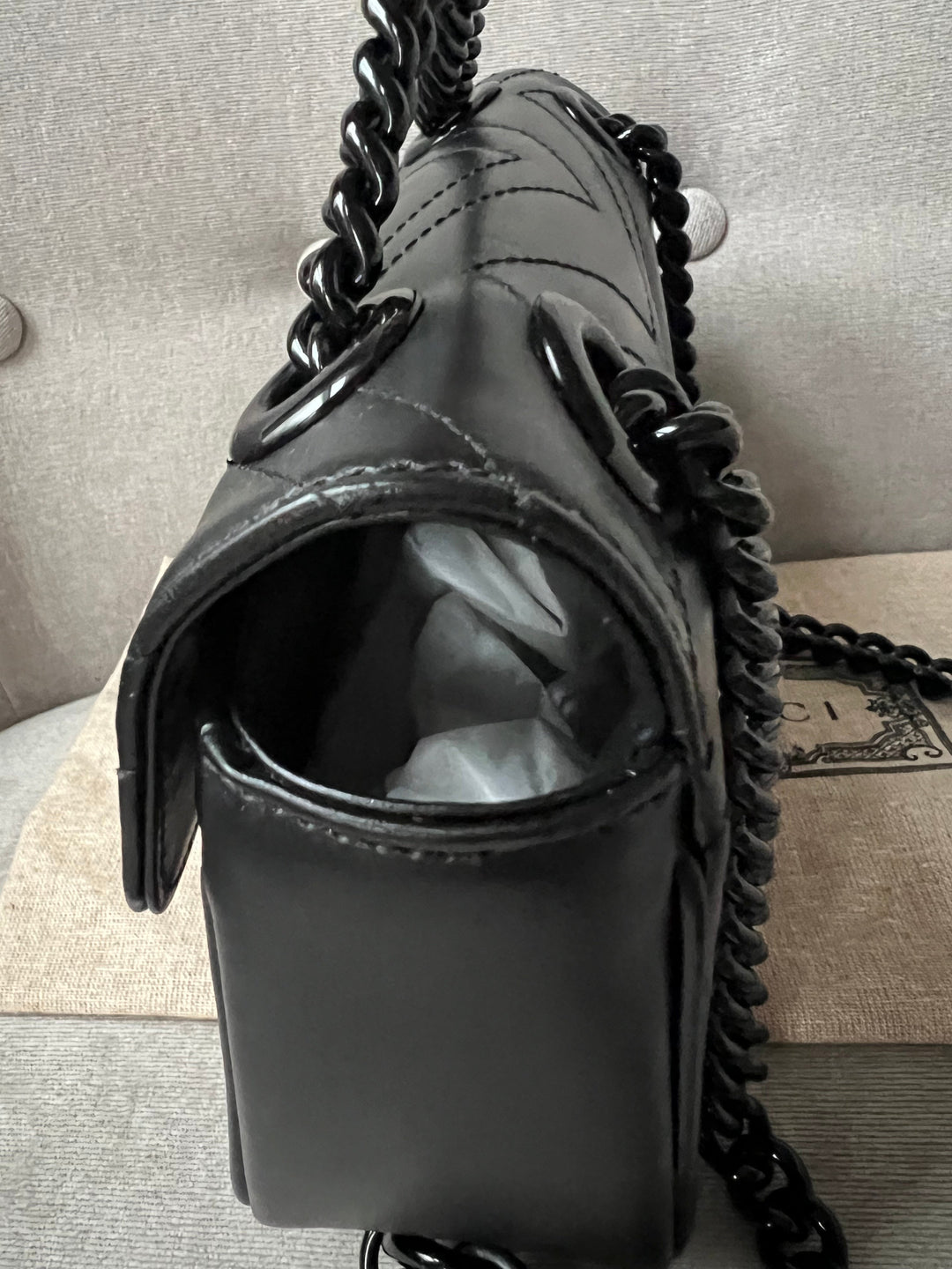 Gucci GG Black Marmont Mini Shoulder Bag (RRP £1,700)