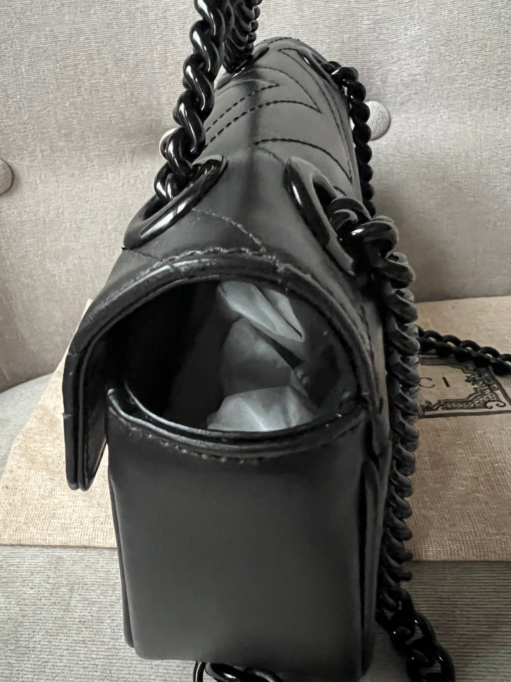 Gucci GG Black Marmont Mini Shoulder Bag (RRP £1,700)