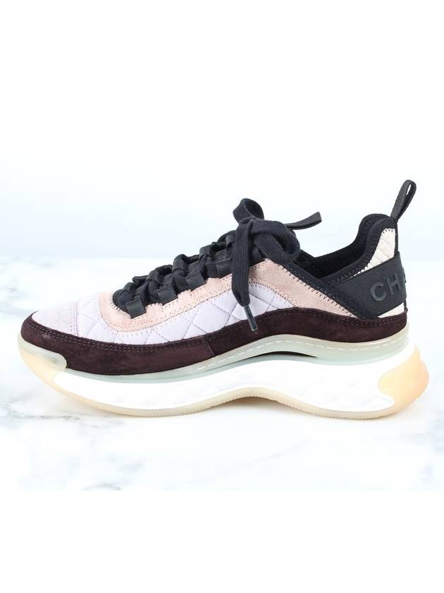 Mixed fiber CC logo sneakers 36 230 Chanel