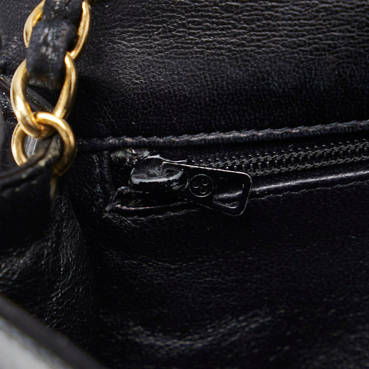 Top Quality Chanel Coco Mark Mini Shoulder Bag Black Enamel