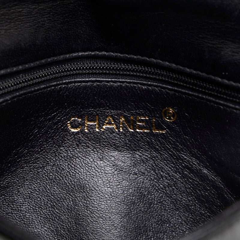 Top Quality Chanel Coco Mark Mini Shoulder Bag Black Enamel