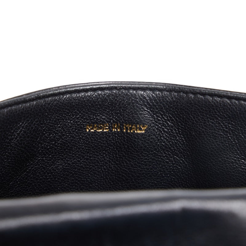 Top Quality Chanel Coco Mark Mini Shoulder Bag Black Enamel