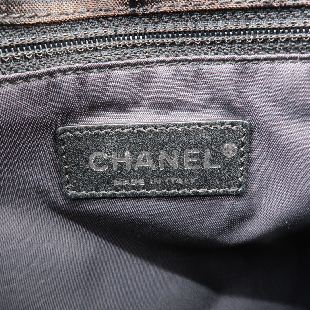 Top Quality Chanel New Travel Line Nylon Jacquard Leather Shoulder Bag A29347