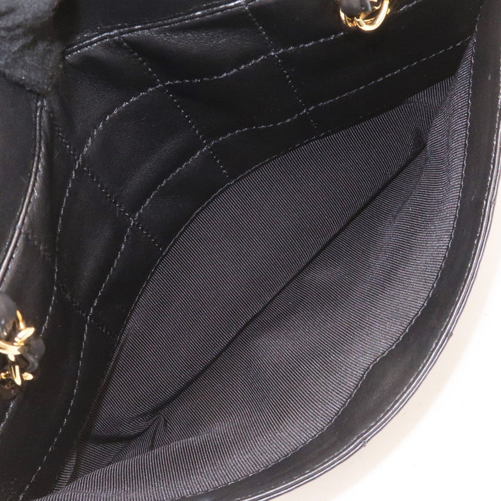 Top Quality Chanel Chocolate Bar Lamb Skin Chain Shoulder Bag Black
