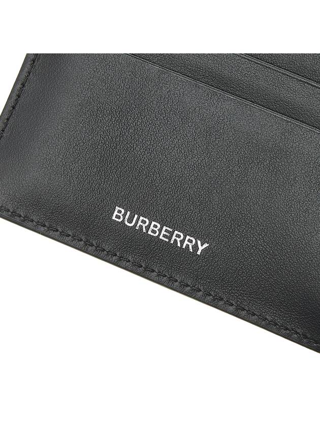 Burberry Universal Passport Print Half Wallet Black