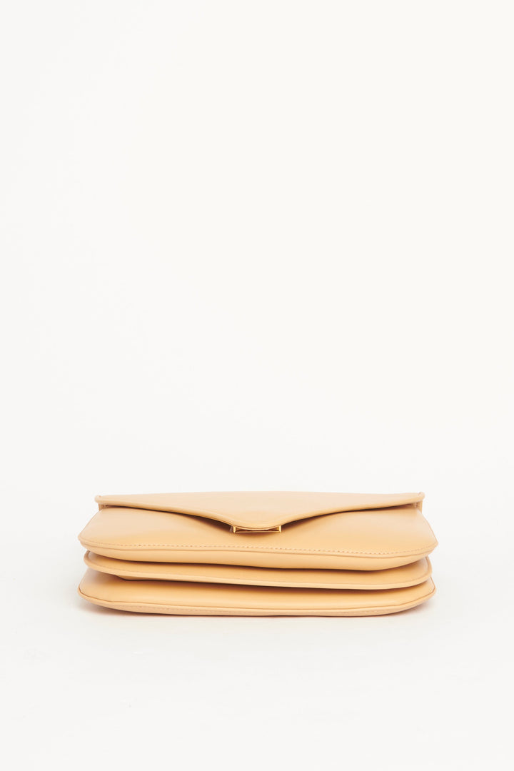 2021 Beige Leather Mount Crossbody Bag